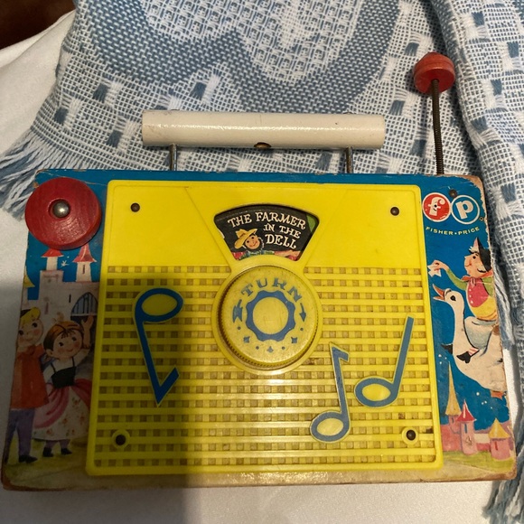 Fisher Price toys TV-radio farmer and Chatham throw - Picture 4 of 13